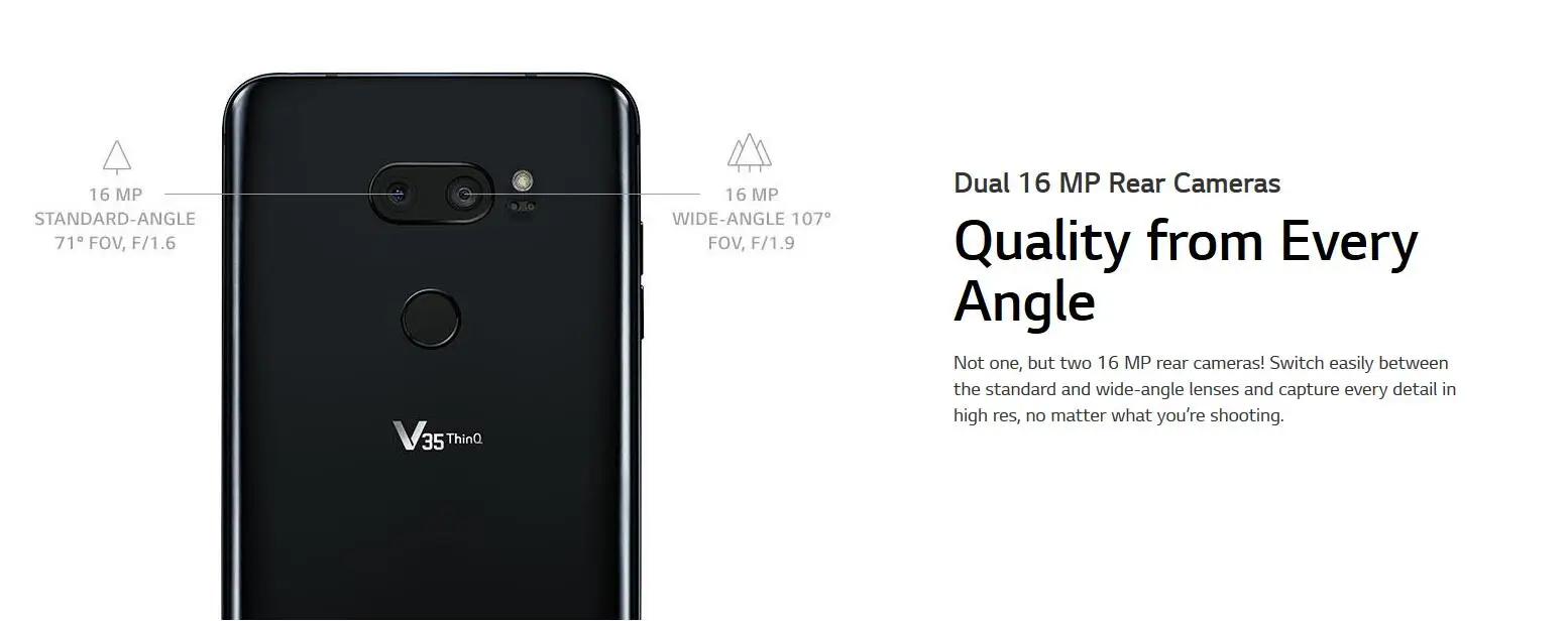 Оригинальная разблокировка LG V35 ThinQ 6,0 дюймов 6 ГБ ОЗУ 64 Гб 128 Гб ПЗУ Android Восьмиядерный двойной камеры отпечатков пальцев NFC Смартфон