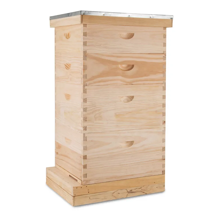 Новый Lang Box Bee Hive 10 Frame 2 Deep Medium (включает все рамки и основы) четыре слоя|Инструменты