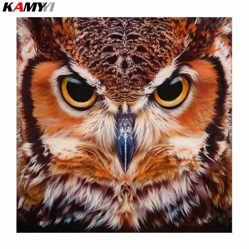 Owl Diamond Painting Cross Stitch Animals Patterns Rhinestone Embroidery Full Square Mosaic Needlework XY1 | Дом и сад