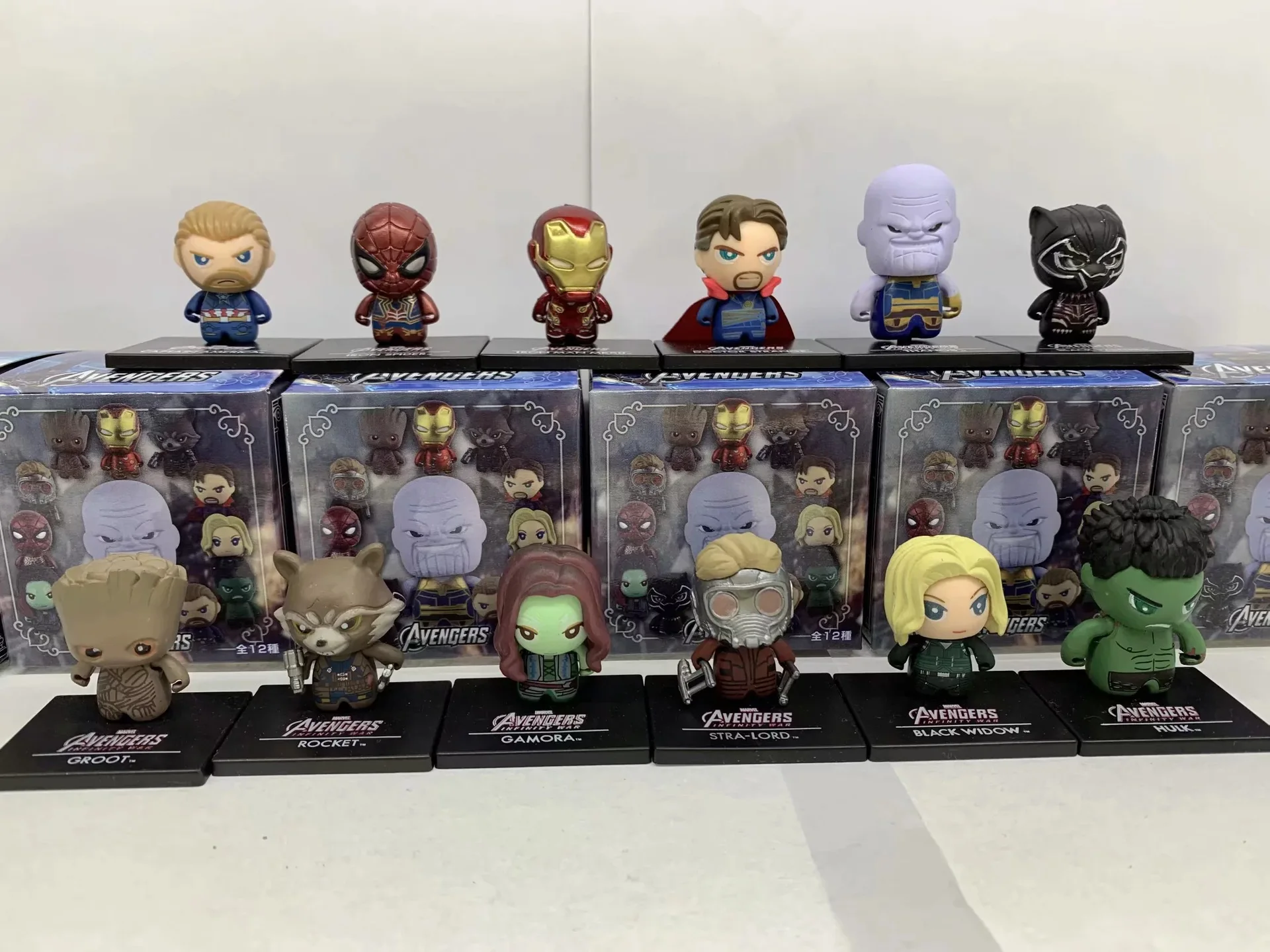 Экшн фигурки супергероев Marvel Мстители Стражи Галактики звезда лорд Человек паук