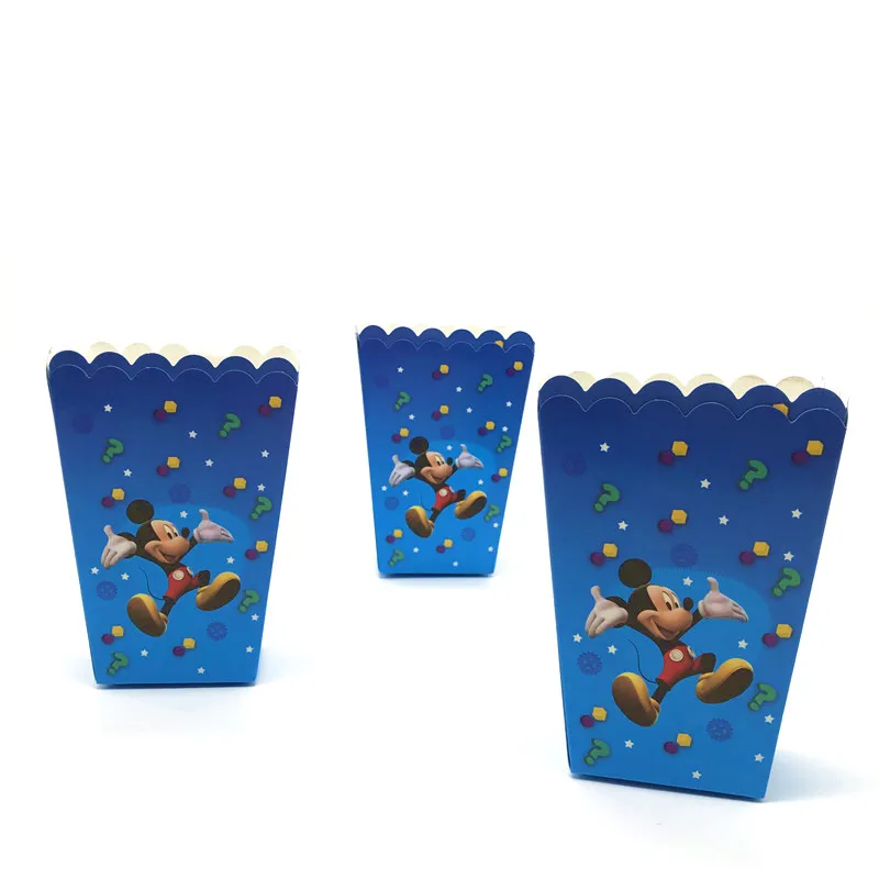 Disney с Микки Маусом 6 шт./лот мультфильм попкорн коробок маленькую коробочку