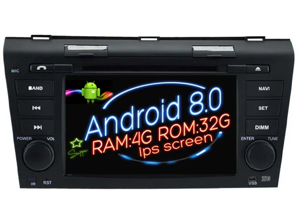 Ips экран Android 8 0 автомобильный Dvd Navi плеер для MAZDA 3 2004 2005 2006 2007 2008 2009 gps авто стерео