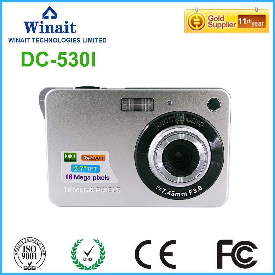 

Free Ship winait 18MP digital camera 2017 disposable camera with 2.4'' TFT display And 8X Digital Zoom Camera Fotografica