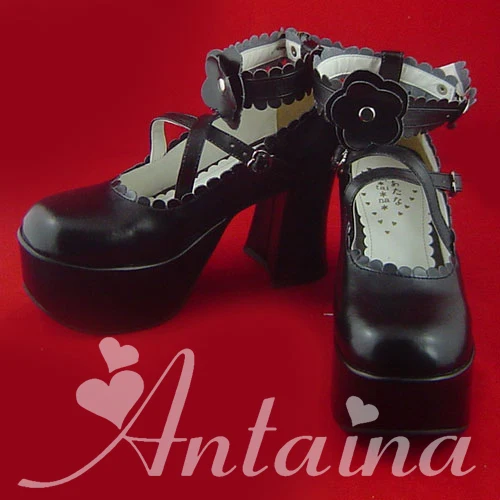 Милые туфли принцессы в стиле Лолиты; готическая обувь Лолиты на заказ; Коллекция 2011 года; обувь в стиле Лолиты; an9652; обувь для костюмированной вечеринки
