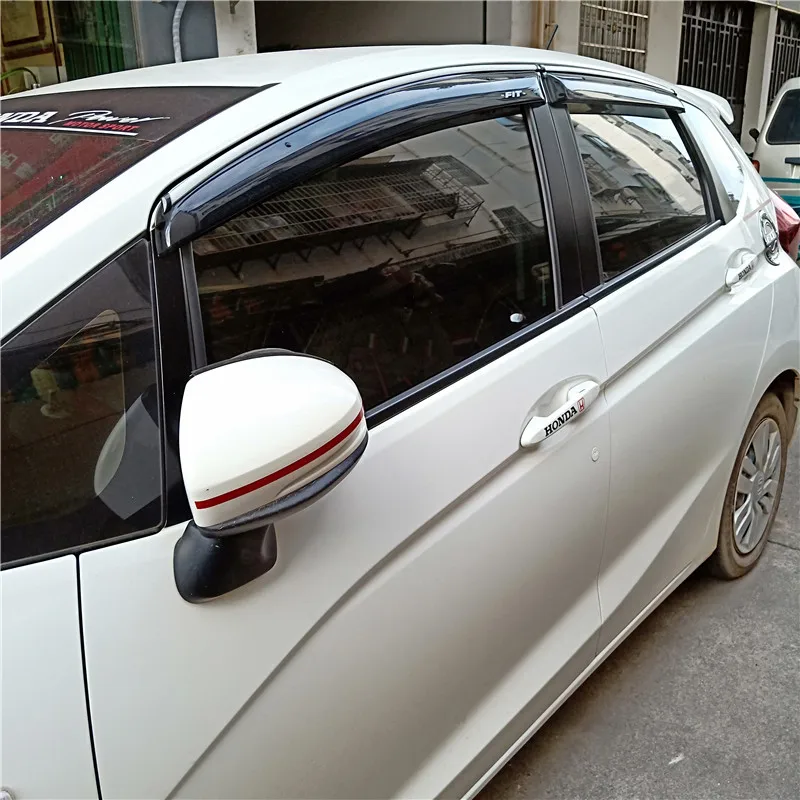 Для Honda FIT Jazz Пластиковый оконный козырек Vent Shades Защита от солнца и дождя для 2014 15 16