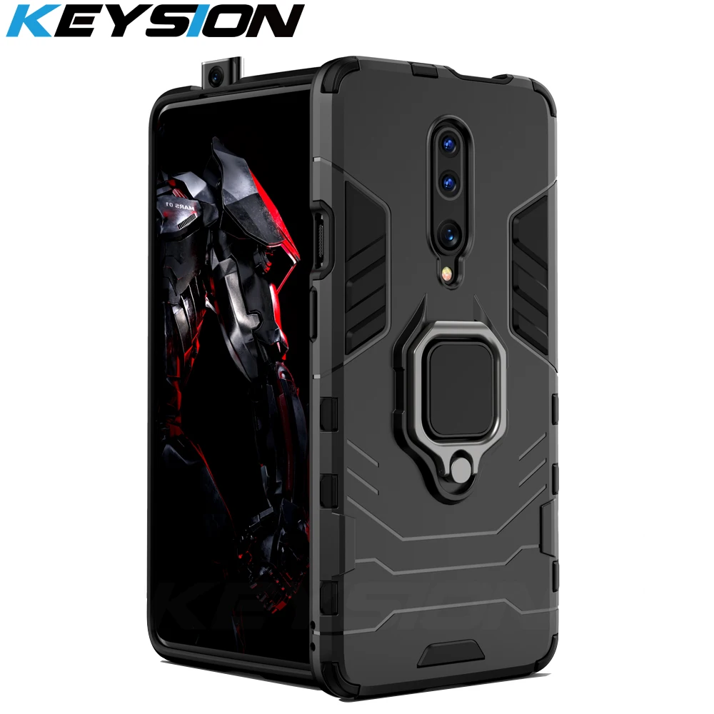 Противоударный защитный чехол для телефона KEYSION Oneplus 7 Pro подставка-держатель