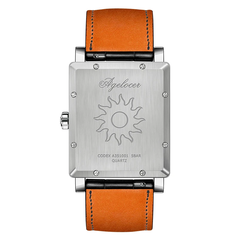 Agelocer Original Brand Ladies Watches Women Fashion Quartz watch Genuine Real Leather Luminous 6.2MM Thin Dress Watches enlarge