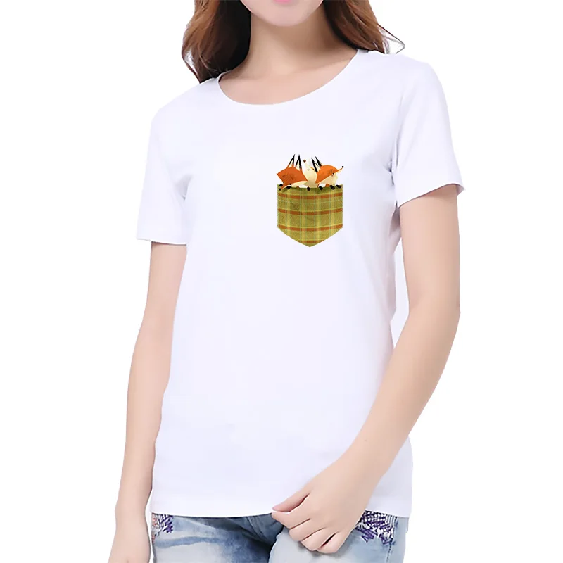 Лето непослушный фокс 3D тенниска женщин прекрасный мультфильм рубашка Хорошее