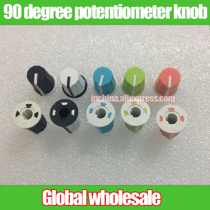 Cd Knob Cap Blue Green Orange Black White