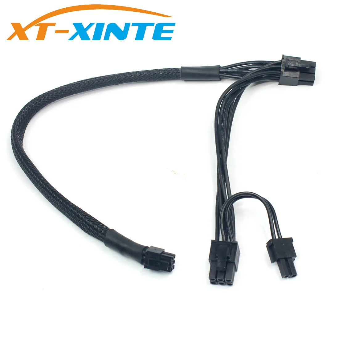 Mini 6Pin к PCI E + 8Pin (6 2) два порта Express кабель видеографическая карта Кабель питания
