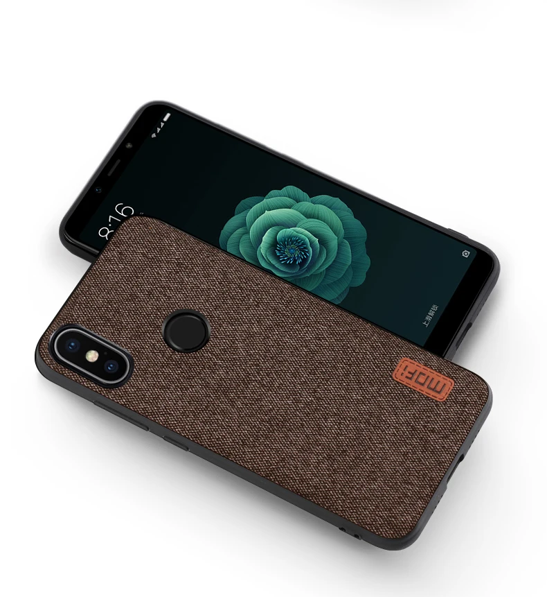Xiaomi Mi 6x чехол xiaomi 6x задняя крышка силиконовый край ткань Защитный чехол coque capas MOFi xiaomi Mi A2 чехол