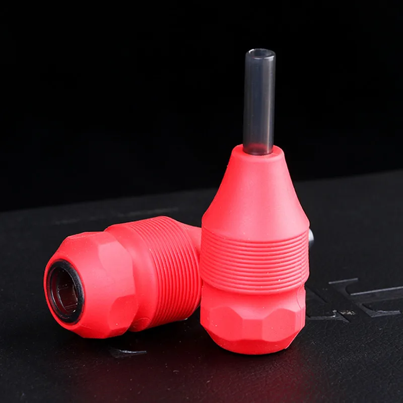 Новейшие одноразовые красные строительные ручки 30 мм для татуировок|cartridge grip|grips