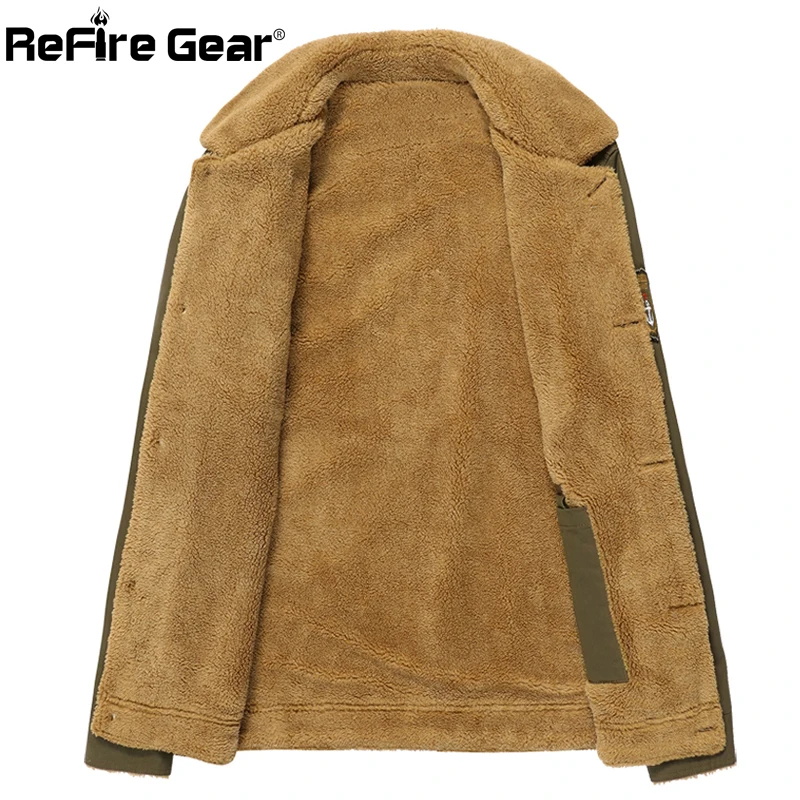 Зимняя армейская тактическая куртка ReFire Gear Мужская теплая военная с толстым