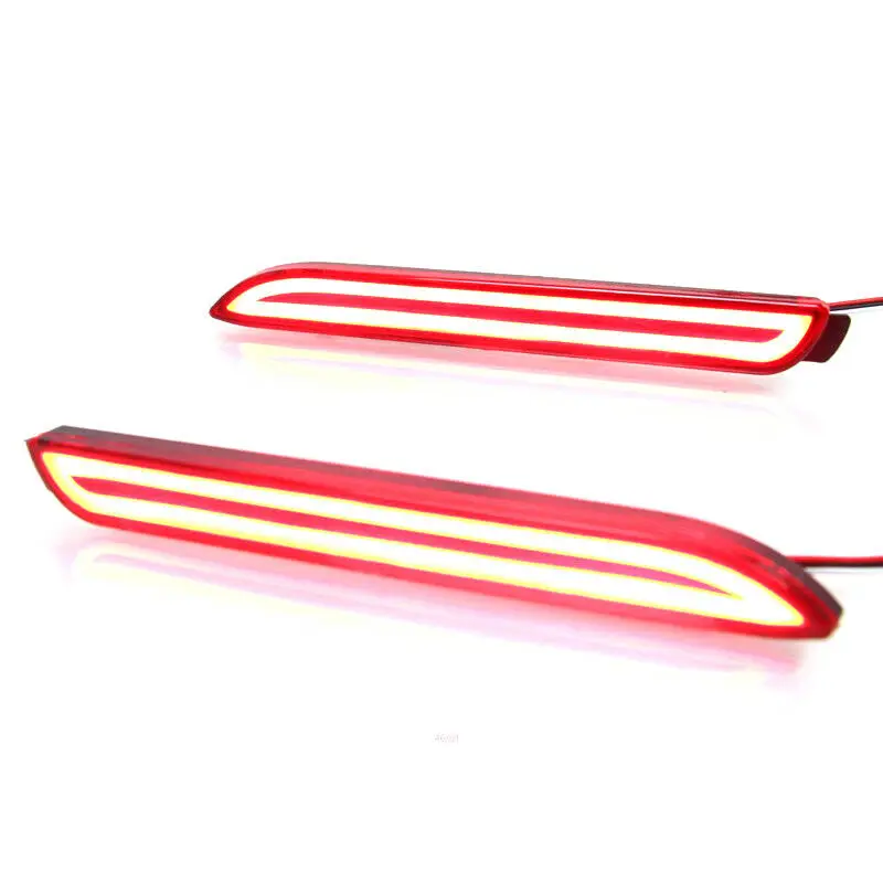 LED Rear Bumper Reflector Fog Brake Turn Indicator Lights For Toyota AYGO 2013