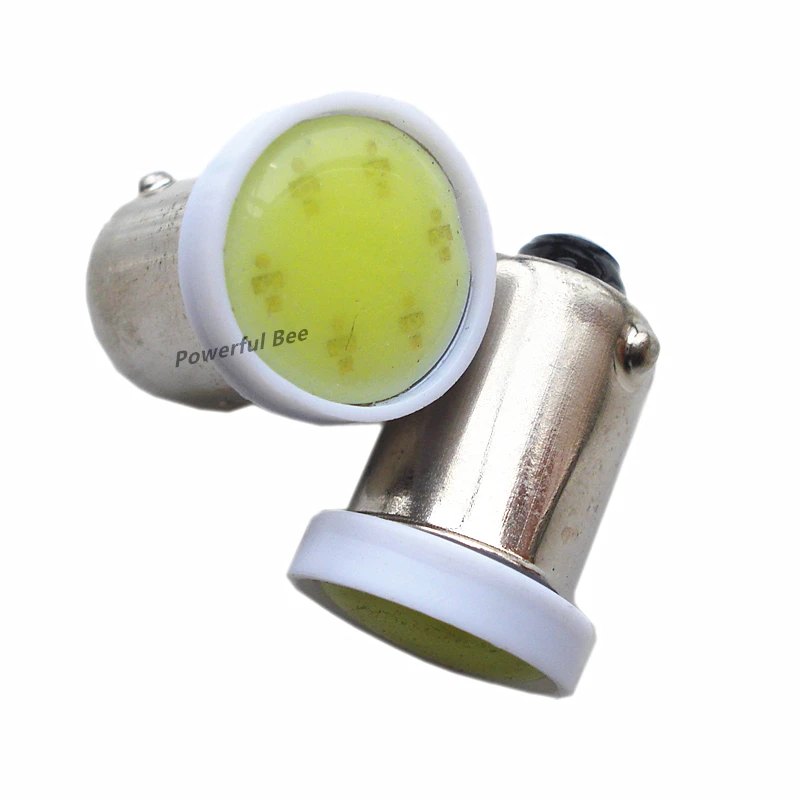 2 x BA9S/T4W COB 1W LED DC12V мотоциклетные передние противотуманные предупреждающие