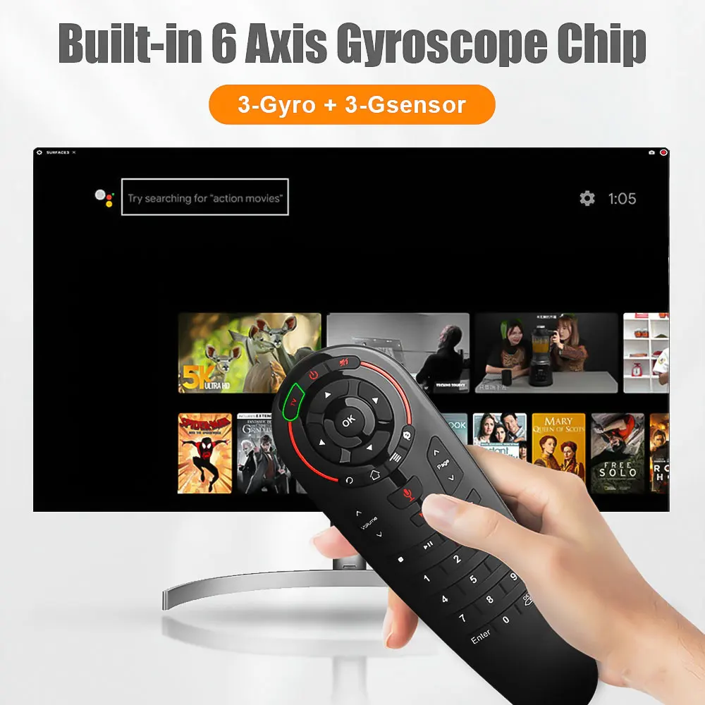 Голосовой пульт дистанционного управления G30 Беспроводная мини клавиатура 2 4 ГГц