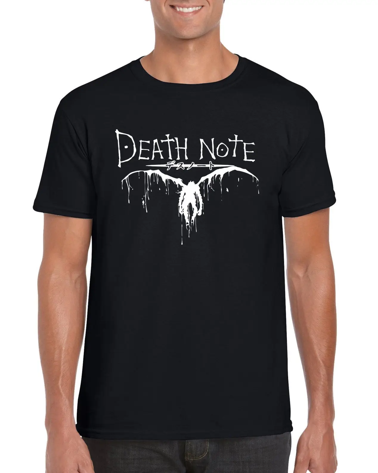 &quotDeath Note&quot Аниме Манга Косплей Вдохновленный футболка S-2XL Летняя мужская модная