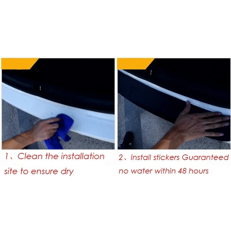 Стайлинг из углеродного волокна после защиты заднего бампера защитная пластина