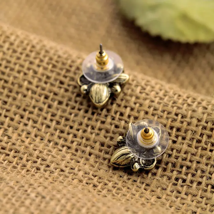 2014 Best Seller Resin Glass Zinc Alloy High Quality Fashion Vintage Noble Blue Teardrop Earring Stud | Украшения и аксессуары