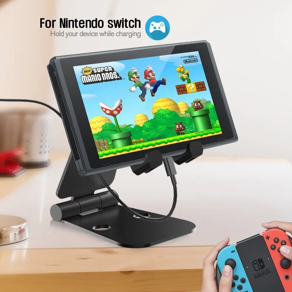 

AOLION Multifunction Multi-Angle Aluminum Alloy High Quality Adjustable Holder Base Base Stand for Nintend Switch