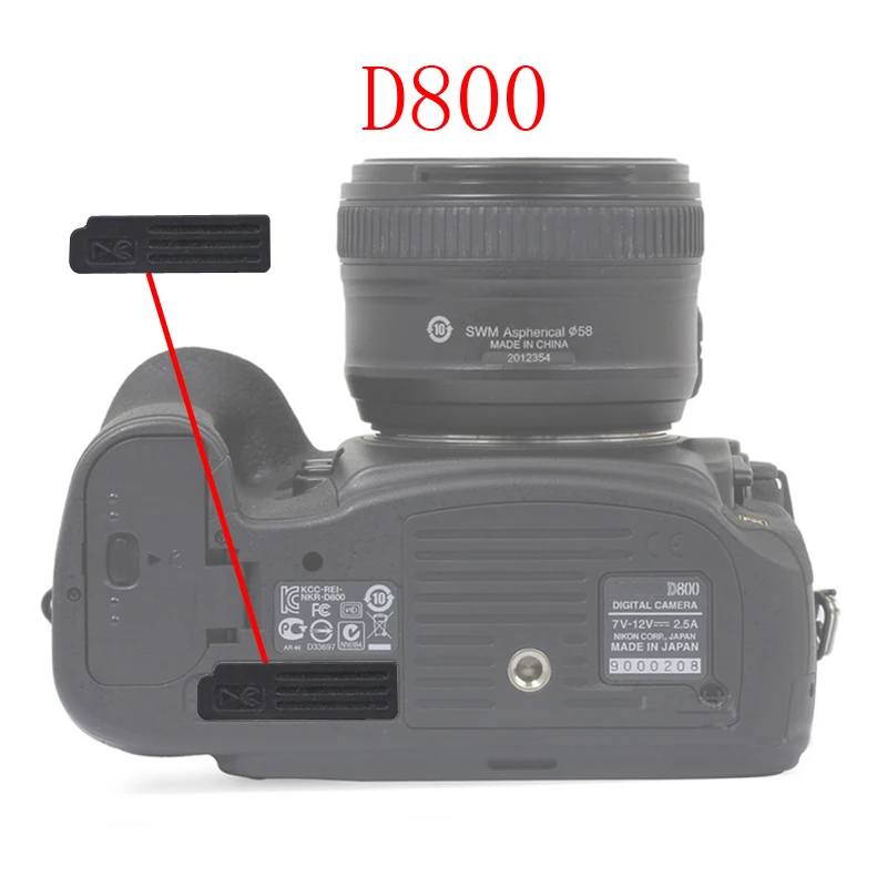 Для Nikon D600 D610 D7000 D7100 D800 резиновая задняя крышка для камеры DSLR запасная деталь для ремонта