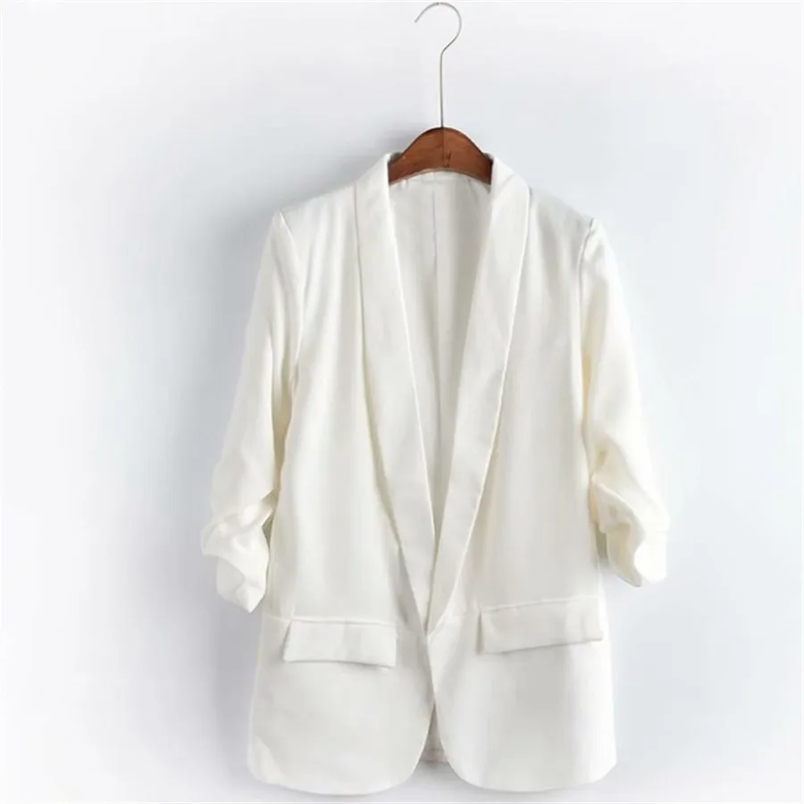 Блейзер Для женщин с длинным рукавом Плиссированные Modis Однотонная повседневная