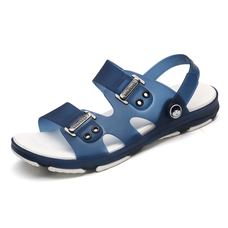 2018 New Men Sneakers Sandals Summer Men's Slippers Leather Shoes Beach Breathable Home Flip-Flops Zapa Croc | Спорт и