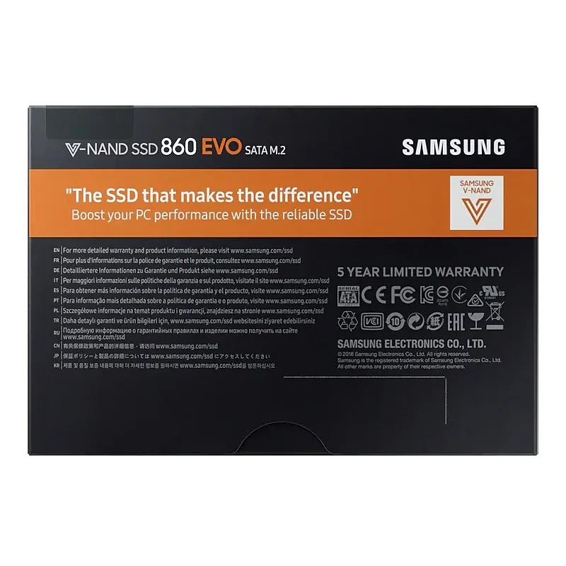 SAMSUNG SSD 860 EVO M.2 2280 SATA 1 ТБ 500 Гб 250 ГБ Внутренний твердотельный диск жесткий HDD M2