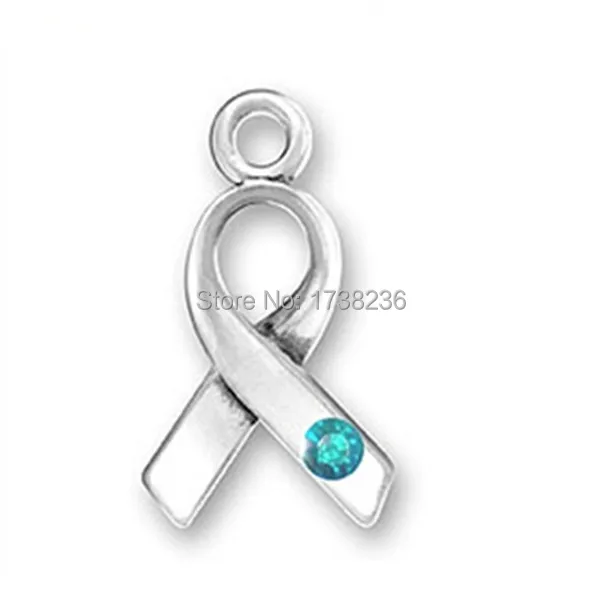 Очаровательная лента для исследования рака яичников и шеи с кристаллом|ribbon