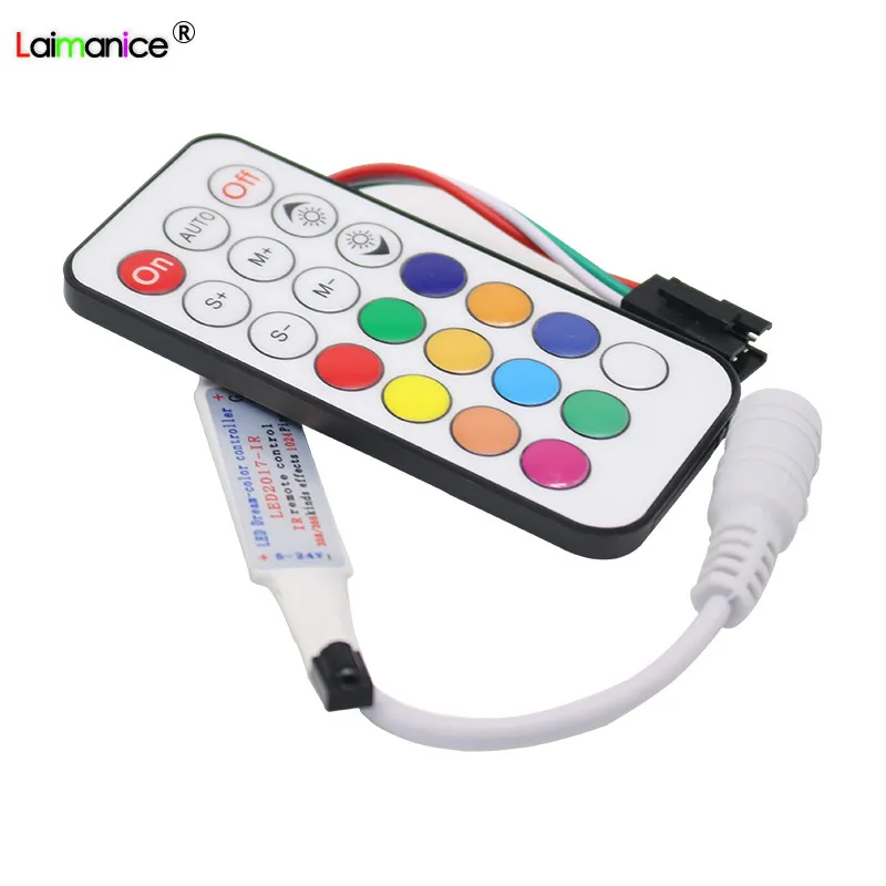 Светодиодный пульт дистанционного управления WS2811 WS2812 21key 5 в постоянного тока 12 В