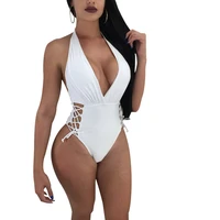 tropical rompers womens jumpsuit elegant summer beach bandage mesh jumpsuit white bodysuit deep v neck backless womens clothing