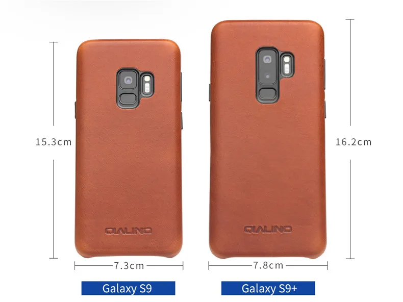 QIALINO, ультра тонкий чехол из натуральной кожи для samsung Galaxy S9, модная роскошная сумка, чехол для телефона samsung S9 Plus