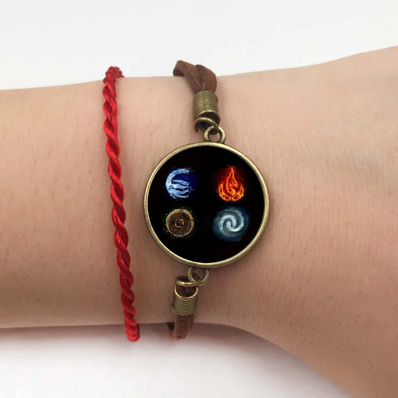 12 Мультфильм Аватар Последний Airbender стеклянный купол кулон ожерелье DIY ручной работы модные ювелирные аксессуары винтажный подарок для мужчин - Окраска металла: 12
