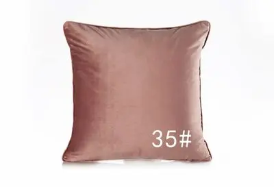 Светло-коричневый 50x30/45x45/50x50/60x60 см однотонный Бархатный Чехол для подушки, чехол для подушки, плюшевый чехол для подушки, чехол для поясницы, чехол для подушки - Цвет: Светло-коричневый