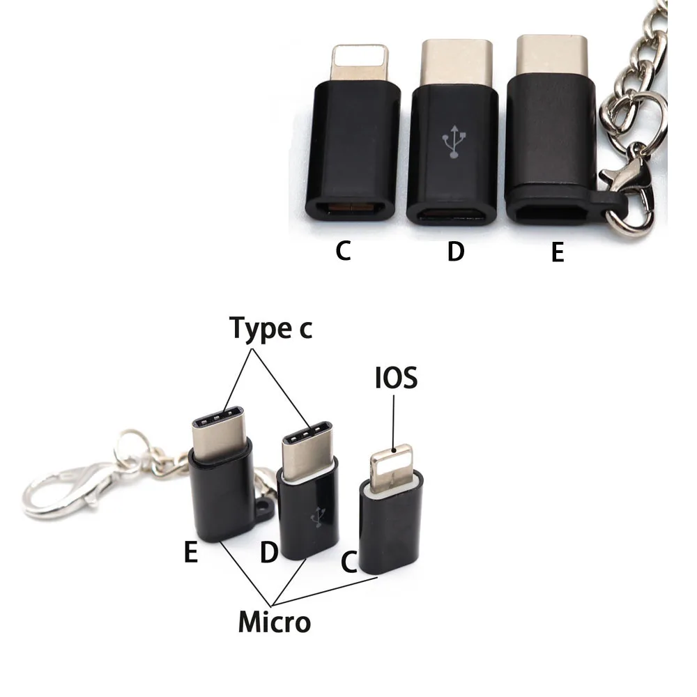 Адаптер типа C для Micro USB для samsung, кабель-конвертер для зарядки и передачи данных для iPhone X 8 7 для xiaomi для redmi 4x5 plus type-c OTG
