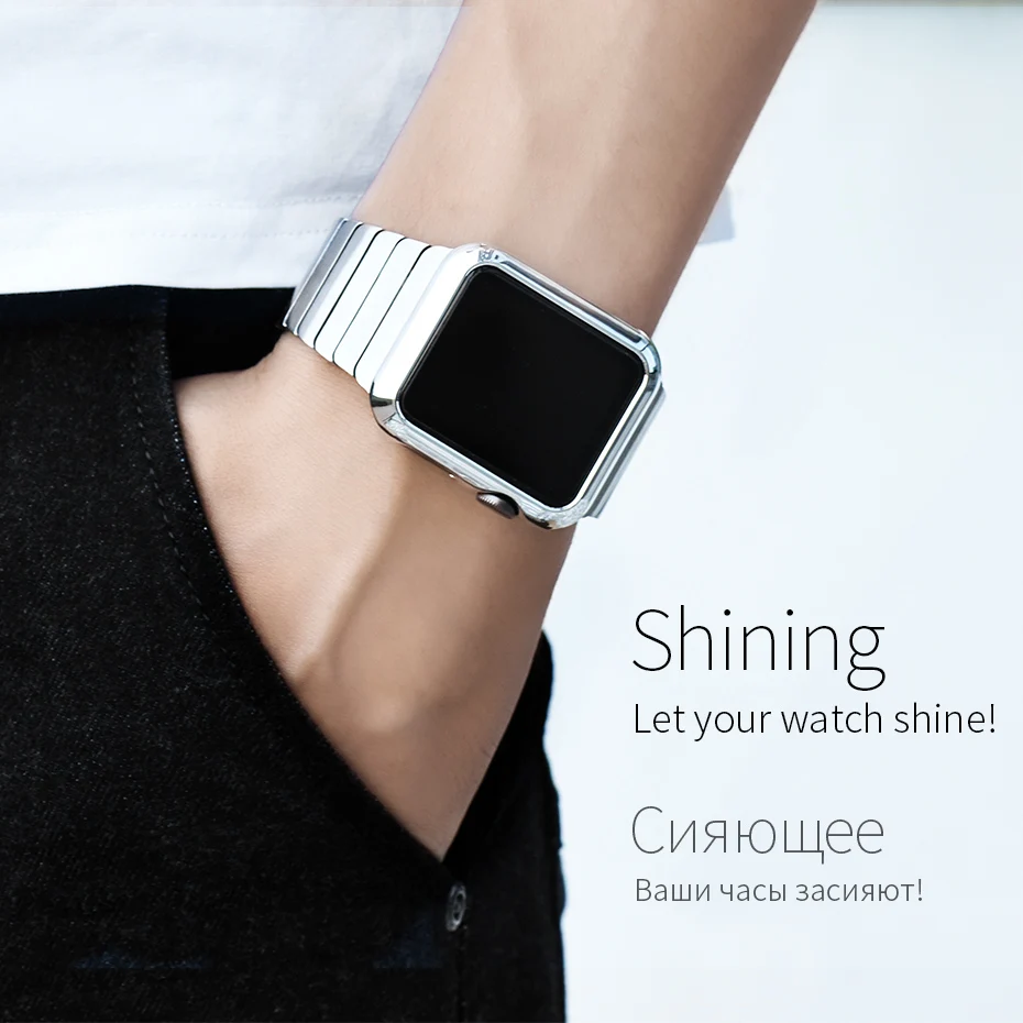 Оригинальный HOCO PC защитный чехол для Apple Watch 4/3/2 38/40/42/44 мм роскошный с покрытием|apple