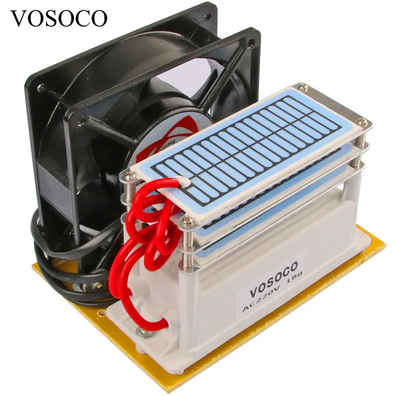 Генератор озона с вентилятором 18 озонатор для очистки воздуха и воды