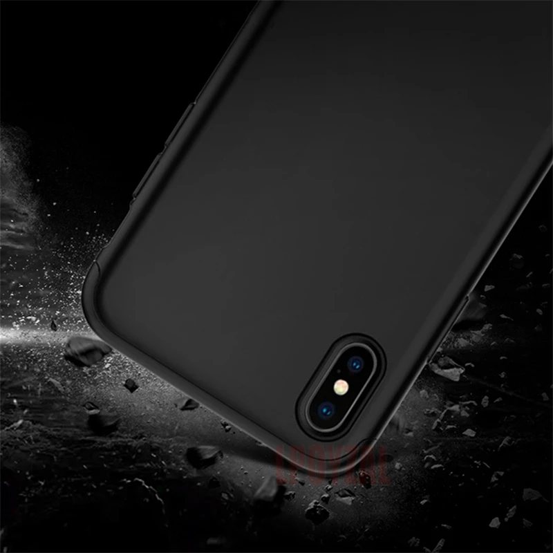 LPOYZAL 360 градусов полное покрытие чехол для телефона iPhone 8 6S 7 Plus Жесткий ПК Защитный
