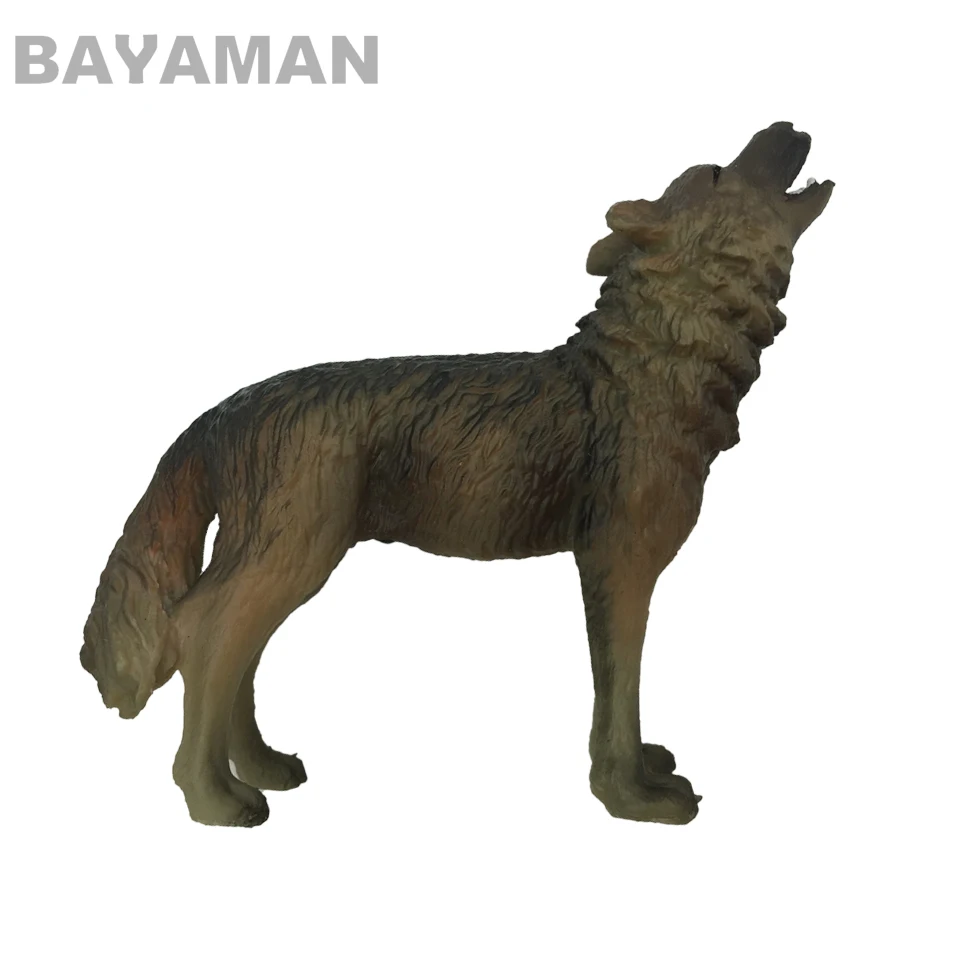 1pc Wolf model Toy Wild Animals Toys Children gifts plastic vivid Animal Model | Игрушки и хобби