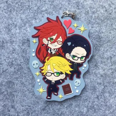 Брелок для телефона с подвеской в виде книги "the Atlantic Kuroshitsuji Ciel undertaker Grell Sebastian"