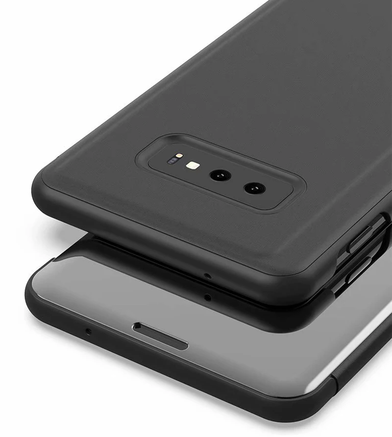 S10 Plus, умный зеркальный чехол для Samsung Galaxy S10e, кожаный флип-чехол с подставкой для Samsung Galaxy S10 5G S10+ чехол, Funda