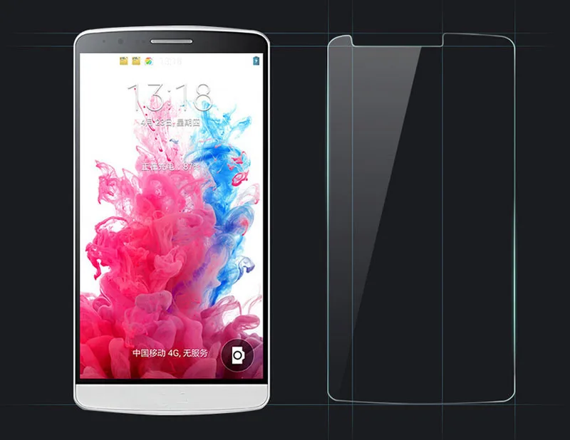 Плёнка-протектор экрана из закалённого стекла для телефонов LG G3 S Beat mini G2 G4. |