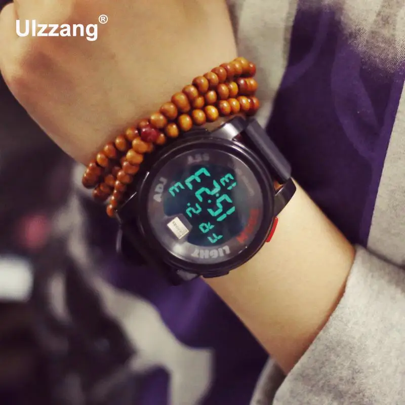 2018 Новое поступление LED Stop часы резиновые силиконовые мужские и женские для