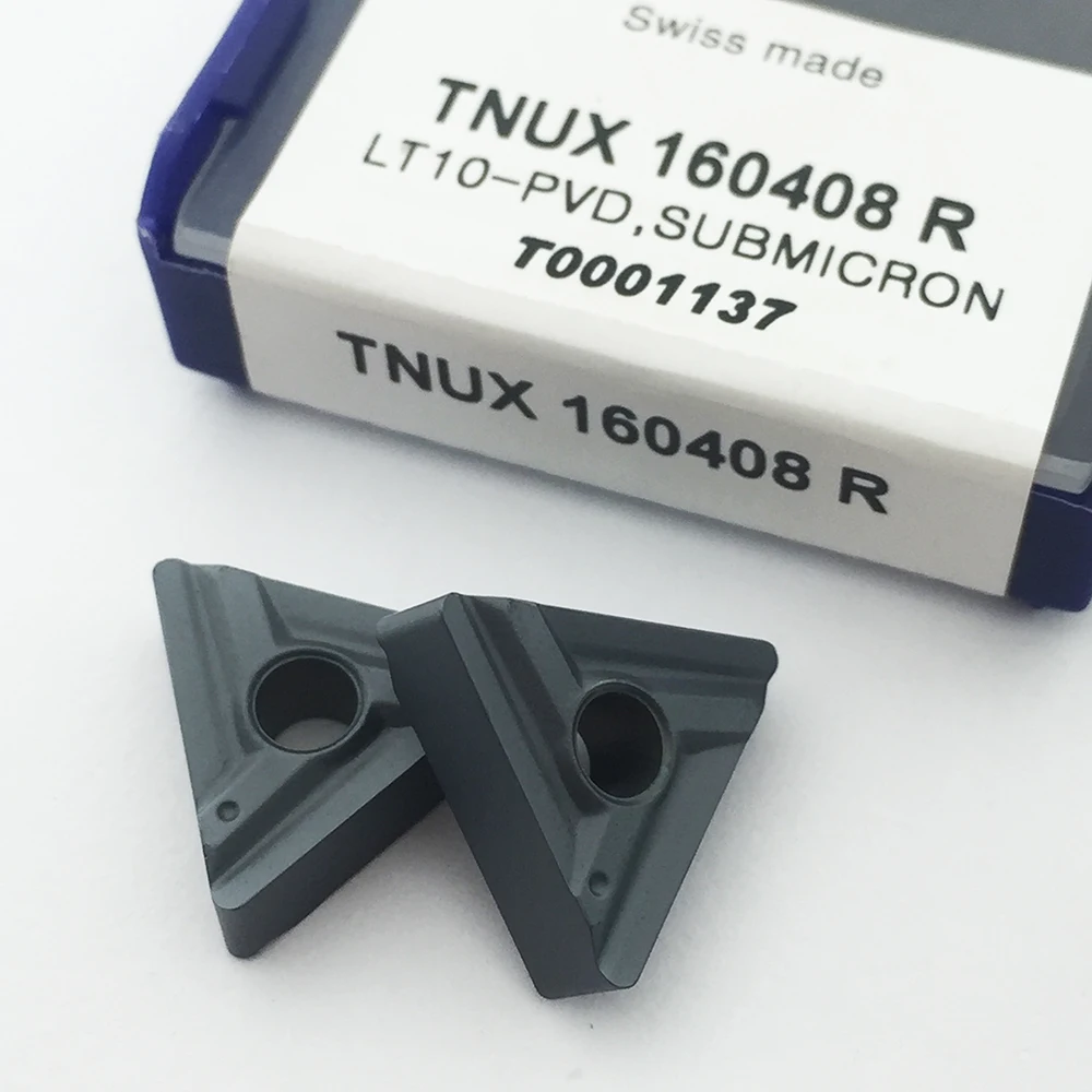 10 шт. TNUX160408R LT10 лезвие с ЧПУ твердосплавная вставка TNUX 160408 R CNC индексируемая