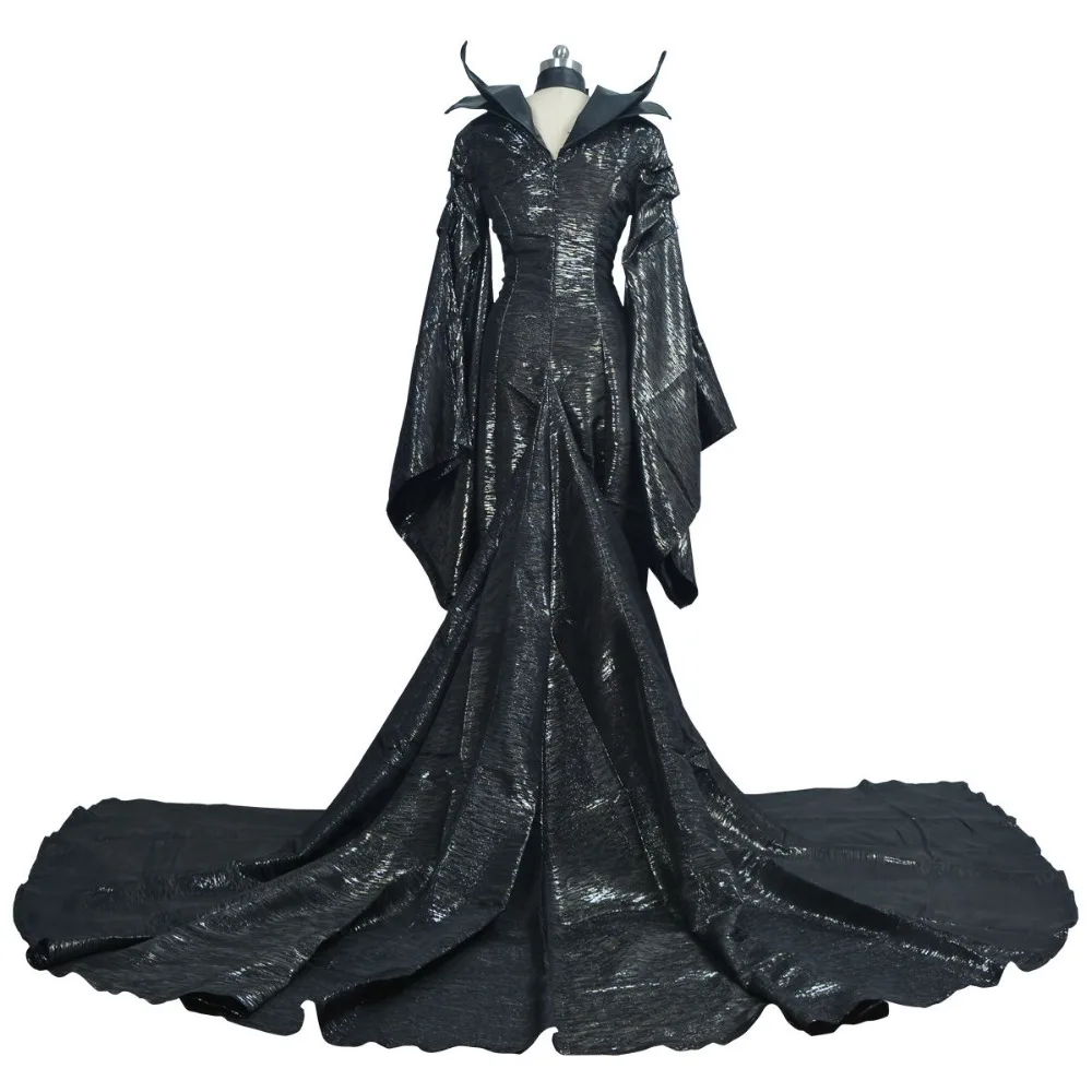 Маскарадный костюм Maleficent черной колдуны + рога для взрослых мужчин и женщин на