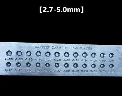 2.7-5 ROUND Круглая форма 0,12-13 мм полукруглые Шестигранные отверстия 0,55-7 мм Вольфрамовая карбидная проволока для изготовления ювелирных изделий - Цвет: 2.7-5 ROUND
