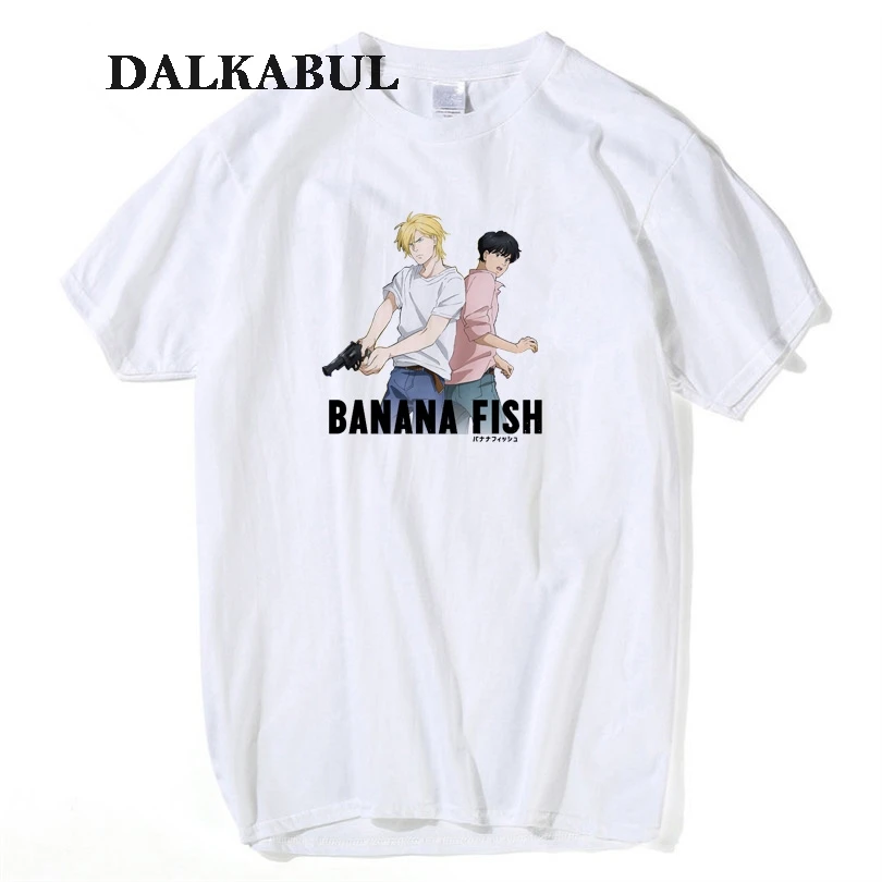 Банановая рыба футболка для мужчин аниме футболки манга Ash Lynx Eiji Okumura Shunichi Ibe Max Lobo