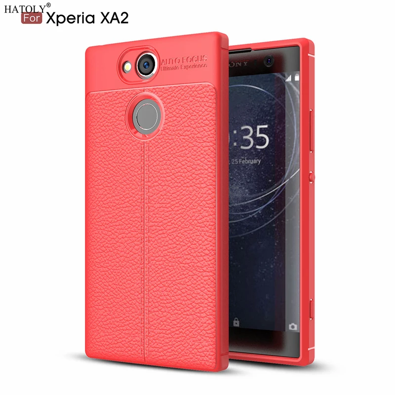 Чехол HATOLY для Sony Xperia XA2 грязестойкая Мягкая силиконовая задняя крышка из ТПУ с