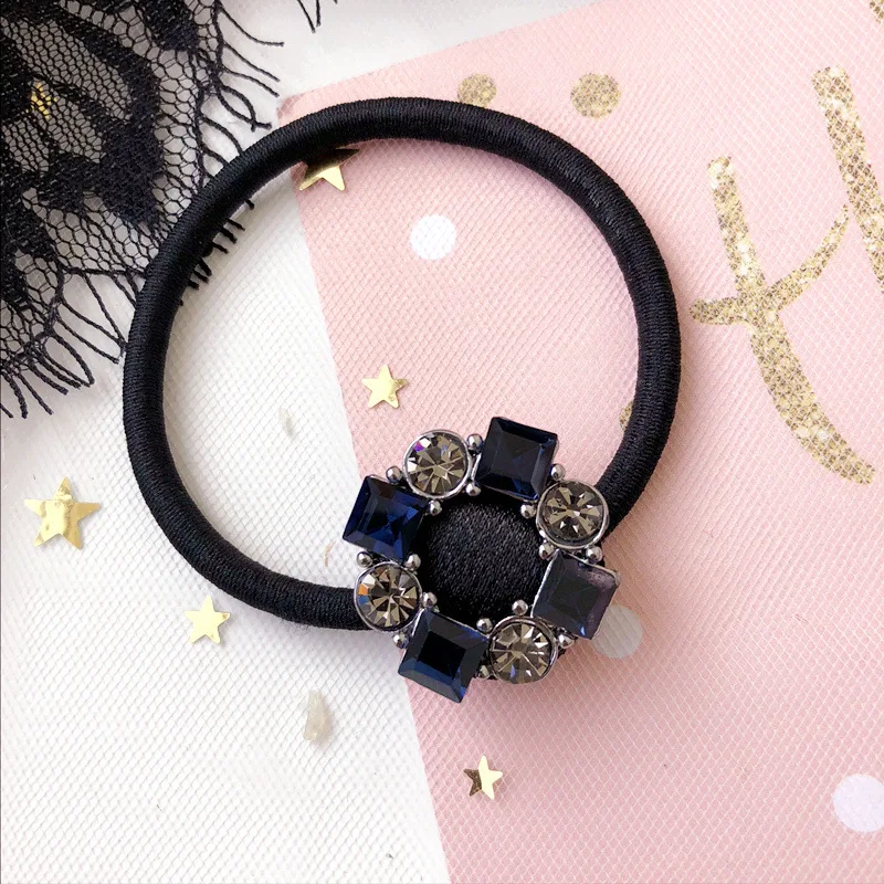 Круглые алмазные эластичные резинки для волос модная резинка девочек аксессуары