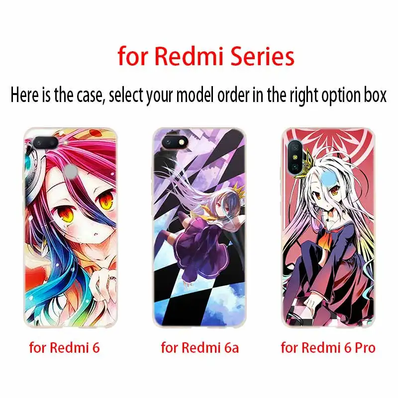 Модный мягкий чехол из ТПУ No Game NO life с аниме для Xiaomi Redmi Note 10 9 8 7 6 5 Pro Max 10S 9S 9T 8T 4G 5G |